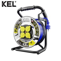 KEL 99471 Ağır Hizmet Tipi Uzatma Kablosu 50m, 3X2.5 mm2 - 6