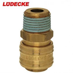 LÜDECKE ES 12 A Couplings with Male Thread, 1/2"