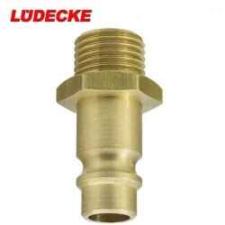 LÜDECKE ES 14 NA Plugs with Male Thread, 1/4"