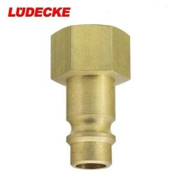 LÜDECKE ES 14 NI Plugs with Female Thread, 1/4"
