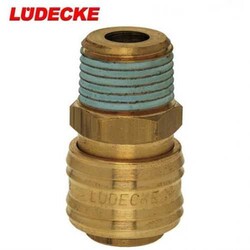 LUDECKE - LÜDECKE ES 38 A Couplings with Male Thread, 3/8
