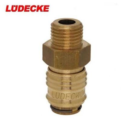 LÜDECKE ESM 14 A Mini Couplings with Male Thread, 1/4”