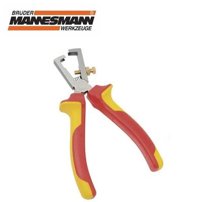 Mannesmann 10608 VDE Insulated Wire Stripping Pliers, 160mm