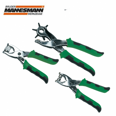 Mannesmann 10993 Revolving Punch, Eyelet and Push-Button Plier Set