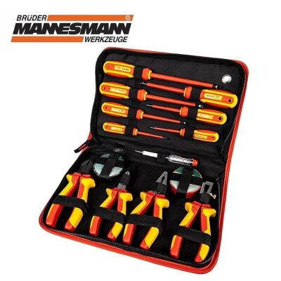 Mannesmann 11214 Insulated Hand Tools Set, 13 Pcs - 1