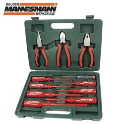MANNESMANN - Mannesmann 11240 VDE Screwdriver and Plier Set, 11Pcs.