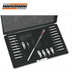 MANNESMANN - Mannesmann 11720 Precision Mechanics Wrench Sockets and Bits Set, 26 Pcs