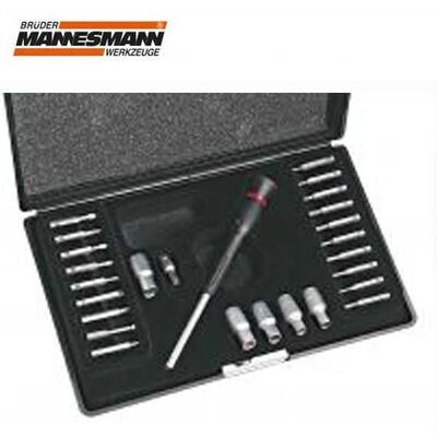 Mannesmann 11720 Precision Mechanics Wrench Sockets and Bits Set, 26 Pcs