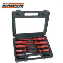 MANNESMANN - Mannesmann 1187-8-PL Electrician's Screwdriver Set, 8 Pcs