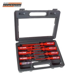 MANNESMANN - Mannesmann 1187-8-PL Electrician's Screwdriver Set, 8 Pcs