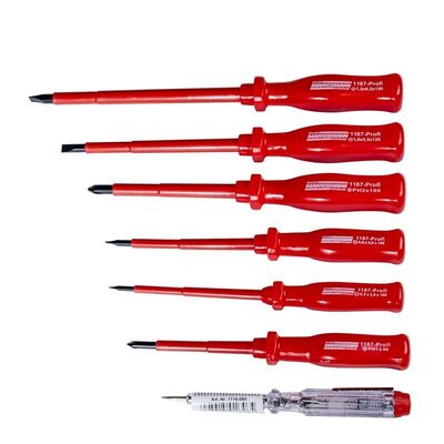 Mannesmann 1187-8-PL İzoleli Tornavida Seti, 8 Parça