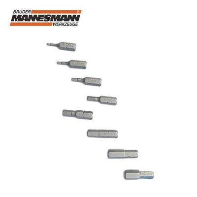 Mannesmann 20252 Altıgen Bits, 3.0 x 25 mm, 10 parça