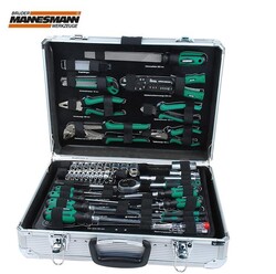 MANNESMANN - Mannesmann 29075 Tool Set in Aluminum Case, 108 Pcs