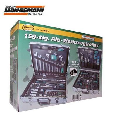 Mannesmann 29077 Alüminyum Takım Çantalı Alet Seti, 159 Parça