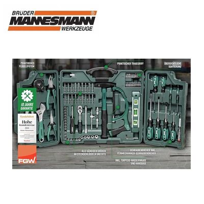 Mannesmann 29085 Universal Tool Set, 89 pcs
