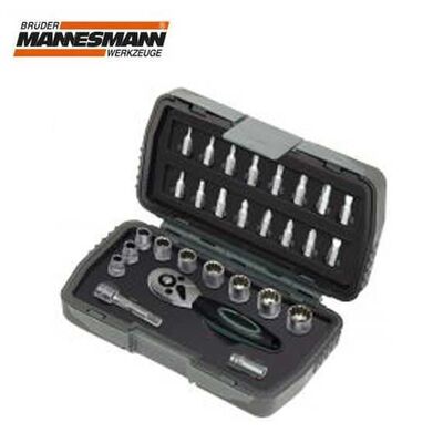 Mannesmann 29185 Bits and Socket Set, MULTI LOCK System, 28 Pcs
