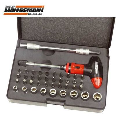 Mannesmann 29842 Bit and Socket Set, 42 Pcs