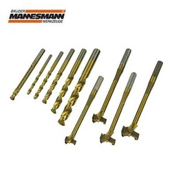 MANNESMANN - Mannesmann 54310 Combination Drill Set, 10Pcs