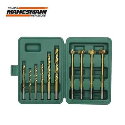Mannesmann 54310 Combination Drill Set, 10Pcs