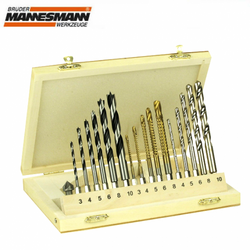 MANNESMANN - Mannesmann 54317 Drill Bit Set, 17Pcs