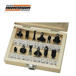 MANNESMANN - Mannesmann 545-012 Countersink Bits Set, 12Pcs