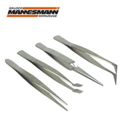 Mannesmann 615 Tweezer Set, 4 Pcs