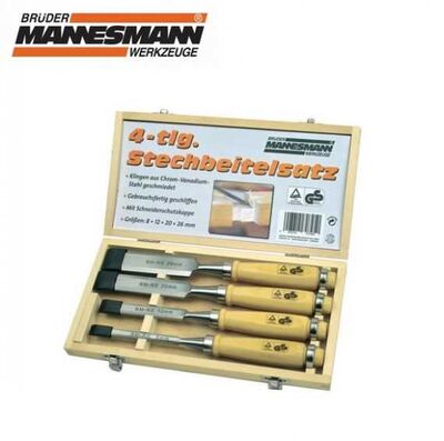 Mannesmann 66104 Chisel Set, 4 Pcs