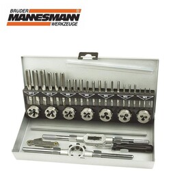 MANNESMANN - Mannesmann 53250 Thread Cutting Tool Set, 32Pcs