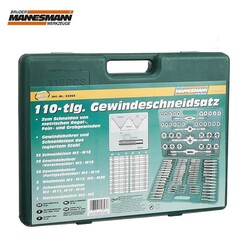 Mannesmann 53255 Thread Cutting Tool Set, 110Pcs - 8