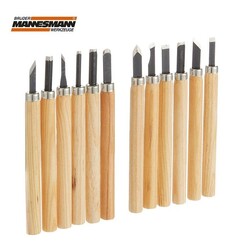 MANNESMANN - Mannesmann 690-12 Wood-Clay Carving Set, 12 Pcs. MANNESMANN - Mannesmann 690-12 Wood-Clay Carving Set, 12 Pcs.