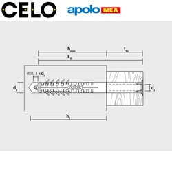 MEA HBR Boşluklu Çerçeve Dübeli (10x160mm, 50 adet) - 2