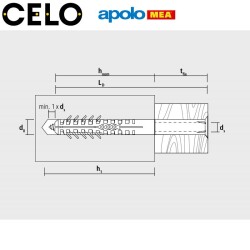 MEA HBR Boşluklu Çerçeve Dübeli (8x80mm, 50 adet) - 2
