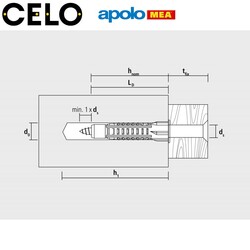 CELO / Apolo MEA - MEA MZ 8 Dübel (8x48mm, 100 adet)