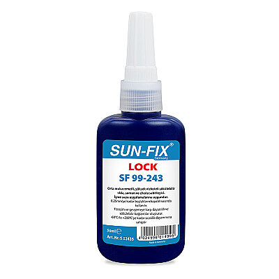 SUN-FIX Cıvata Sabitleyici, 50ml (LOCK SF 99-243) - 3