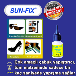 SUN-FIX Instant Adhesive, SEKUNDEN KLEBER - 2