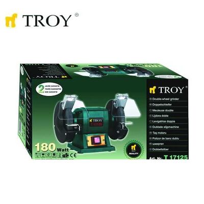 TROY 17125 Bench Grinder, Ø125x16mmx Ø20mm TROY 17125 Bench Grinder, Ø125x16mmx Ø20mm