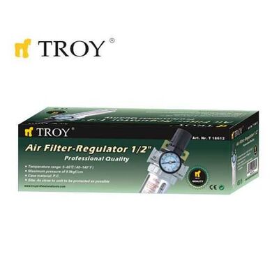 TROY 18612 Şartlandırıcı (Filtre + Regülatör) 1/2(N)PT