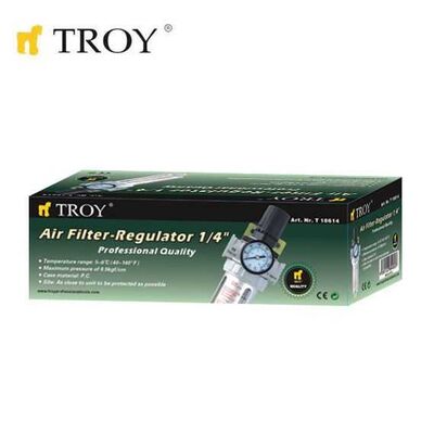 TROY 18614 Combined Filter+Regulator 1/4(N)PT