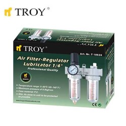 TROY 18624 Şartlandırıcı (Filtre + Regülatör + Yağlayıcı) 1/4(N)PT - 2
