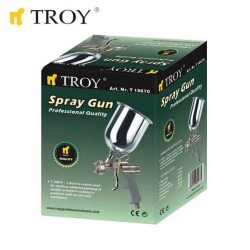 TROY 18670 Gravity Feed Spray Gun, 1.5mm - 3