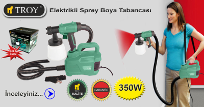 TROY 18690 Portatif Elektrikli Sprey Boya Tabancası, 800W - 4