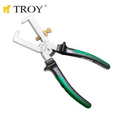TROY 21014 Ayarlı Kablo Sıyırma Pensesi (160mm) - 1