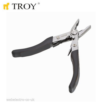 TROY 21090 Dual Head Combination+Long Nose Plier
