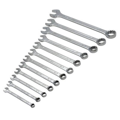 TROY 21512 Combination Spanner Set - 12Pcs, 6-22mm - 3