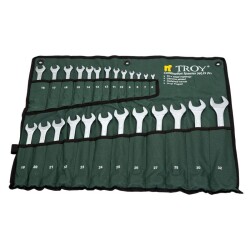 TROY 21525 Combination Spanner Set - 25Pcs, 6-32mm