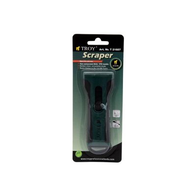 TROY 21607 Paint Scraper with 2 Spare Blades - 1