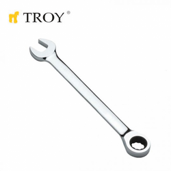 TROY - TROY 21712 Combination Wrench with Ratchet, 12mm