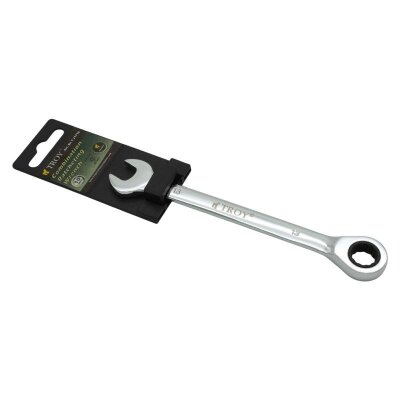 TROY 21713 Combination Wrench with Ratchet, 13mm - 3