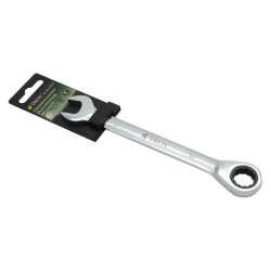 TROY 21717 Combination Wrench with Ratchet, 17mm - 2