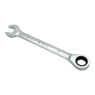TROY 21719 Cırcırlı Kombine Anahtar, 19mm - 1
